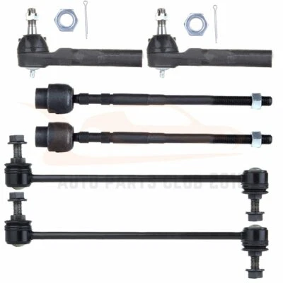 6x For 2004-2011 2012 Chevrolet Malibu Front Inner Outer Tie Rods Sway Bar Links - Imagem 1 de 4