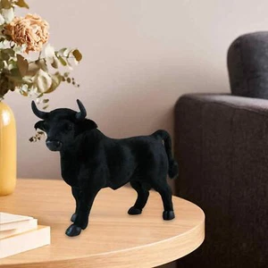 Simulation Black Cow Figurines Model Educational Toy for Children - Picture 1 of 12