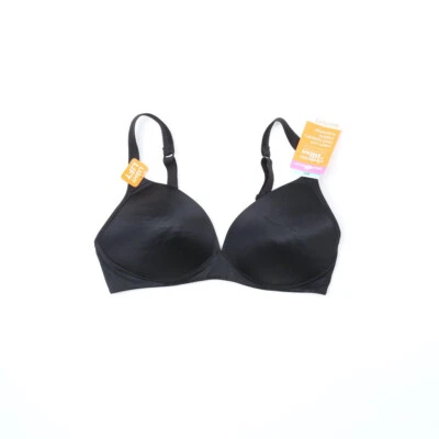 Warner's Elements of Bliss Wire-Free Contour Bra Black Size 36C  (Pre-owned) - Image 1 of 2