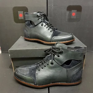 TSUBO "Lander" men's boots shoes Cuir Noir US 8,5 / UK 7,5 / EUR 41,5 (was 179€) - Picture 1 of 12