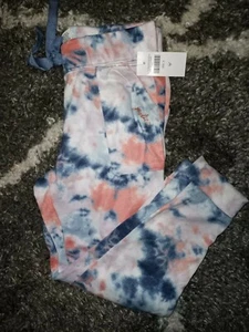 Girls justice cozy sleep joggers size 6 multi tye dye  - Picture 1 of 2