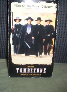Tombstone Kurt Russell Val Kilmer Sam Elliott VHS Justice is Coming Free Ship - Picture 1 of 1