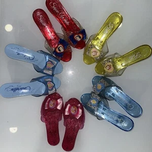 Lot 5 Disney Princess Dress Up Plastic Shoes Heels Cinderella Snow White Anna - Picture 1 of 9