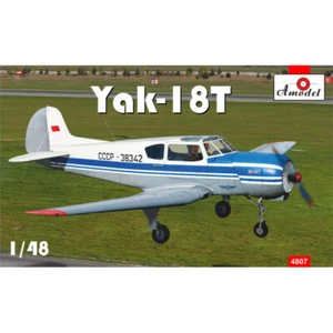 Avión de entrenamiento Yak 18T escala modelo 1/48 - kit modelo avión plástico AMODEL 4807 - Imagen 1 de 12