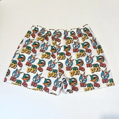Calzoncillo boxer de algodón vintage años 90 grande que brilla en la oscuridad vacaciones de Navidad Looney Tunes Foto 1 de 4