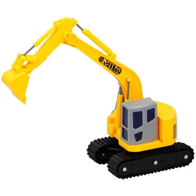 GEARBOX Kinder Spielzeug 1:16 Baumaschine Bagger Schaufelbagger Minibagger Freilauf #341