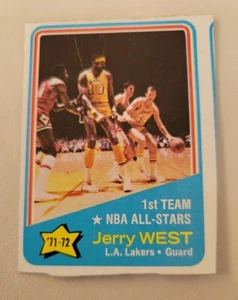 MisCut basketball card Jerry West #164 Topps - Picture 1 of 9