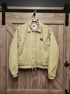 Nike Windbreaker Jacket Youth S (4-6) Green Coaches Button Snap Vintage 90s - Bild 1 von 8