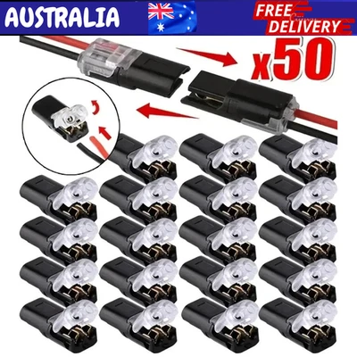 1-100Pcs 2Pin Way Plug Car Electrical Connector Wire Cable Automotive Waterproof - image 1 of 4