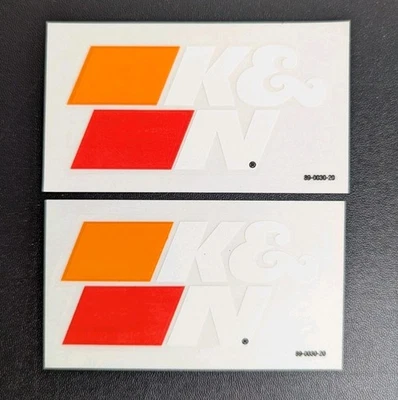 Juego de 2 calcomanías adhesivas de carreras JDM piezas de afinación de coche K&N Performance Foto 1 de 4