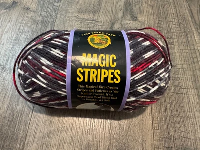Lion Brand MAGIC STRIPES Sock Yarn - 100g - Lumberjack Black Pattern - Image 1 of 4