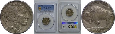 1937-D 3 Legs   Buffalo Nickel   PCGS AU-50 - Image 1 of 3