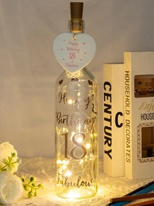 18th Birthday Gifts for Girls, 2007 Happy 18th Light up Bottle Birthday Gifts... - Picture 1 of 6