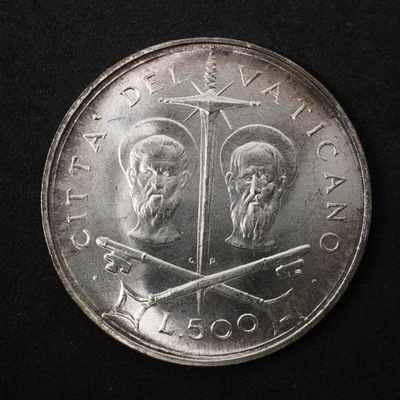 1967   VATICAN   500 LIRE  **NICE COIN** FREE SHIPPING CO409 - Image 1 of 2