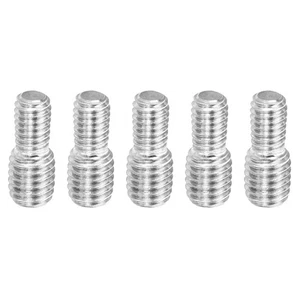 M4xM5x12mm Double End Threaded Stud Screw Bolt 5 Pack 304 Stainless Steel Rod... - Picture 1 of 5