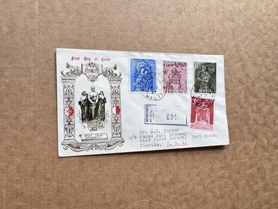 Malta 1962 FDC +Great Siege Commemoration#SG307-10 +Monument Cachet +Gorgeous - Image 1 of 2