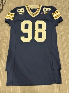 Russell Athletic Akron Zips #98 Issued Fußball Trikot Größe 52 blau MAC - Bild 1 von 19