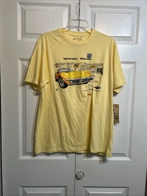 NWT Buckhorn River DBL Ranch Yellow Corvette Tshirt  Tee Mens Size L Large S/S - Image 1 of 4