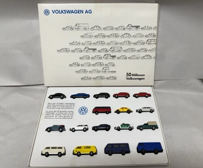 W Alemania Volkswagen AG 50 millones 1:87 HO plástico Wiking Herpa coches conjunto exhibición Foto 1 de 4