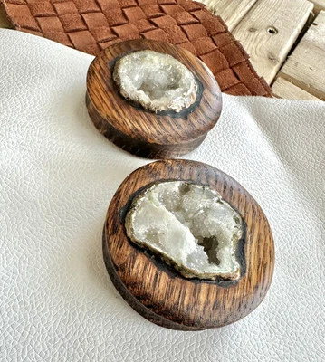 EXTRA GRANDE ~ Hecho a mano ~ Medidores de oído ~ Tapones ~ 6,75” de diámetro ~ 171,45 mm Foto 1 de 4