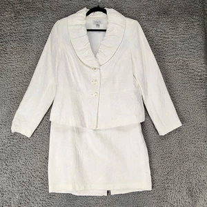 Isabella 2 Piezas Traje Mujer 12 Crema Manga Larga Chaqueta Falda *Leer* - Imagen 1 de 17