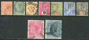 Ceylon 1899-1900 2c-2r25 SG 256-264 used (cat. £130) 1r50 fault - Picture 1 of 3