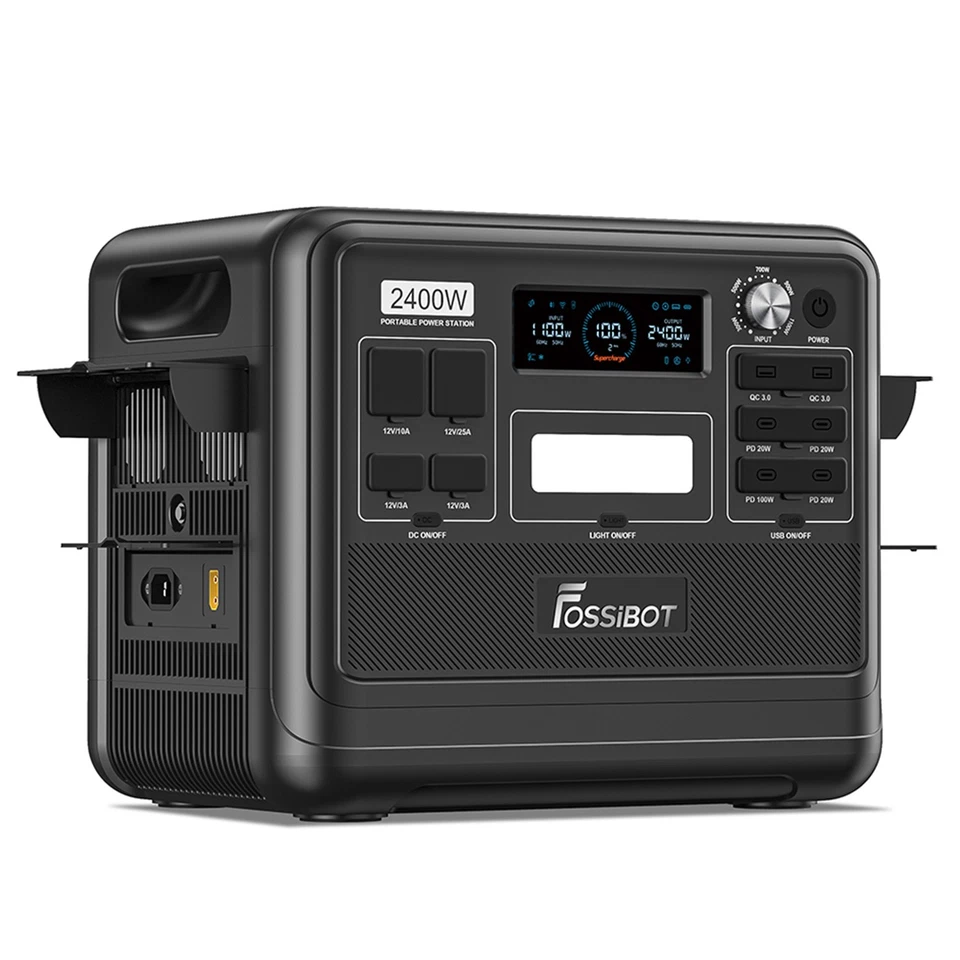 FOSSiBOT F2400 2400W 2048Wh Portable Power Station LFP Solar Generator