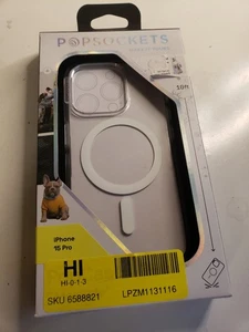 PopSockets PopCase w/Magsafe for iPhone 15 Pro - Clear - Picture 1 of 1