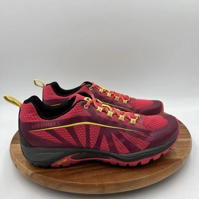 Size 11 Merrell Womens Siren Edge Pink/yellow Hiking Sneaker Shoes J35518 Vibram - Image 1 of 4
