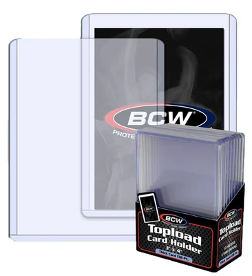 20 BCW 138pt Toploaders 3.5mm Thick Trading Card Holder Sports Jersey Topload - Image 1 of 3