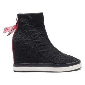 DKNY Ankle Boots Black Synthetic Womens UK 3.5 - Picture 1 of 6