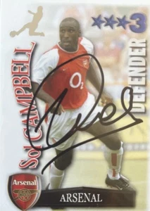 Sol Campbell Arsenal handsignierte Karte Shoot Out 03/04 - Bild 1 von 1