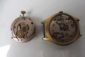 Junghans 2 alte Uhrwerke für Armbanduhren , JUNGHANS - Bild 1 von 10