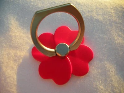 Universal 360 Rotating Crystal Finger Ring Stand Holder For Cell iPhone- FLOWERS - Image 1 of 4