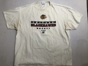 Chicago Blackhawks T-Shirt Herren 2XL weiß NHL Hockey 100% Baumwolle - Bild 1 von 11