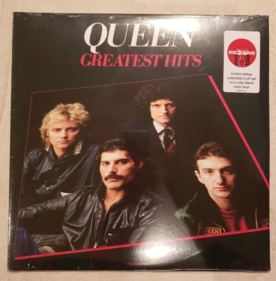 2 LP Queen Greatest Hits Ruby Blend Colored Vinyl - Image 1 of 2