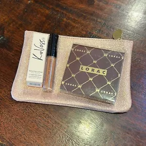 Lorac Gold Satin Eye Shadow Palette - 4 colors + Extras Shades by Shan Lip Gloss - Picture 1 of 4