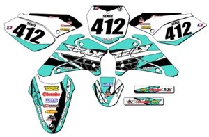 2001-2007 DRZ 125 13 FLY Turquoise Senge Graphics Kit Compatible with Suzuki - Picture 1 of 10