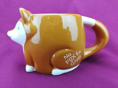 Luckyoo 'No Fox to Give' Fox Ceramic Mug Coffee / Tea 16oz - Image 1 of 4