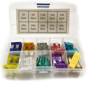 50 Pc Standard Blade Fuse Set Fuse 3 - 40 Amp - Picture 1 of 2