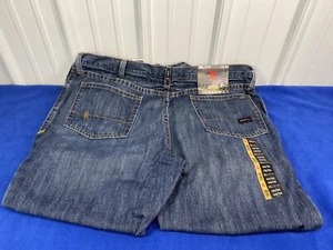 NEW Ariat Mens M4 Jeans SIZE 30/34 FR Cat 2 Low Rise Boot Cut - Picture 1 of 5