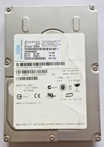 73.4 GB IBM xSeries 30R5094 / 8D073J0 10K U320 SCSI 80pin HDD 3.5" Festplatte - Afbeelding 1 van 1
