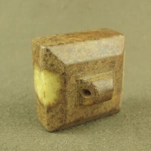 Han Dynasty Hand Carved With Hanging Hole Handle Chinese Antique Jade Seal - Picture 1 of 6