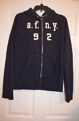 Abercrombie Kids Boys XL Zip Up Hoodie Sweatshirt muscle fit - Logo - EUC - Image 1 of 4