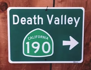 Death Valley Recreation Symbol Highway Road Route Sign - Picture 1 of 1