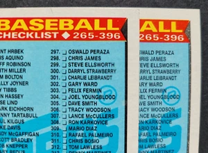 Lista de verificación de béisbol Topps 1989 error y tarjeta correcta #378 triángulo negro - Imagen 1 de 2