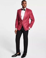 ALFANI Slim Fit Stretch Dusty Rose Tuxedo Evening Jacket Blazer 40L