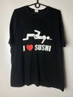 Pornostar I love Sushi Vintage T-Shirt Gr. XXL