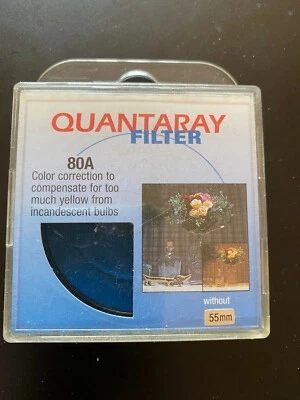 55mm Japan 80A  Color Correction for too much yellow -  55 mm Quantaray  - Image 1 of 2