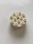 Lego Technic Parts 1X4x4 Round Brick W Side And Center Axle Holes 6222 White